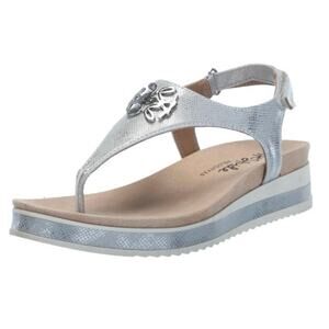 LifeStride Velocity 2.0 Soft System Buckle Thong Sandals Gold Size 10